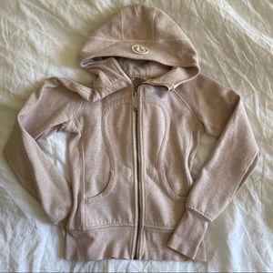 Lululemon Heathered Pink Scuba Hoodie